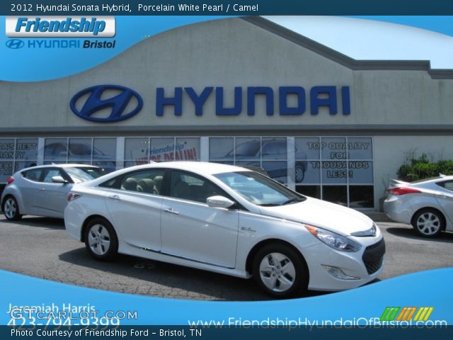 2012 Hyundai Sonata Hybrid in Porcelain White Pearl