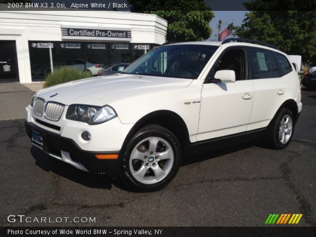 2007 BMW X3 3.0si in Alpine White