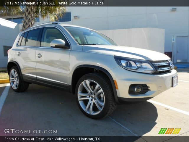 2012 Volkswagen Tiguan SEL in White Gold Metallic