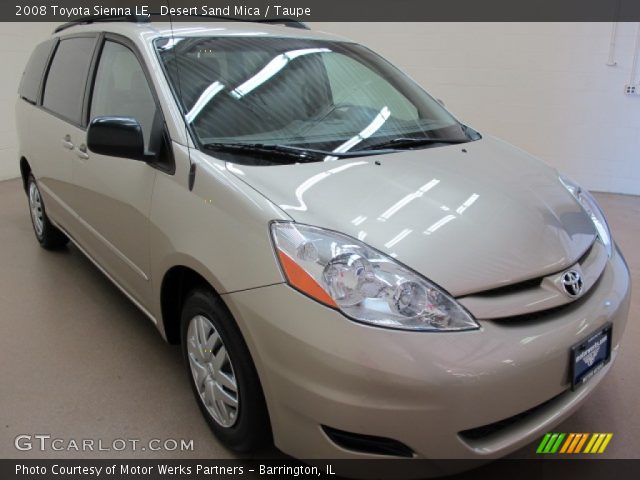 2008 Toyota Sienna LE in Desert Sand Mica