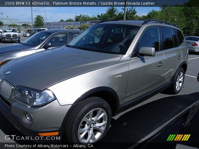 2009 BMW X3 xDrive30i in Platinum Bronze Metallic