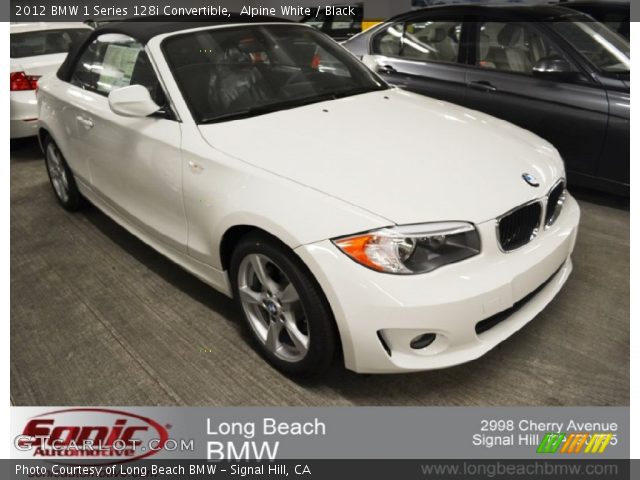 2012 BMW 1 Series 128i Convertible in Alpine White