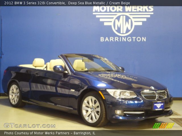 2012 BMW 3 Series 328i Convertible in Deep Sea Blue Metallic