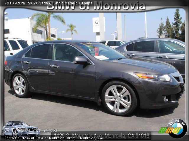 2010 Acura TSX V6 Sedan in Grigio Metallic