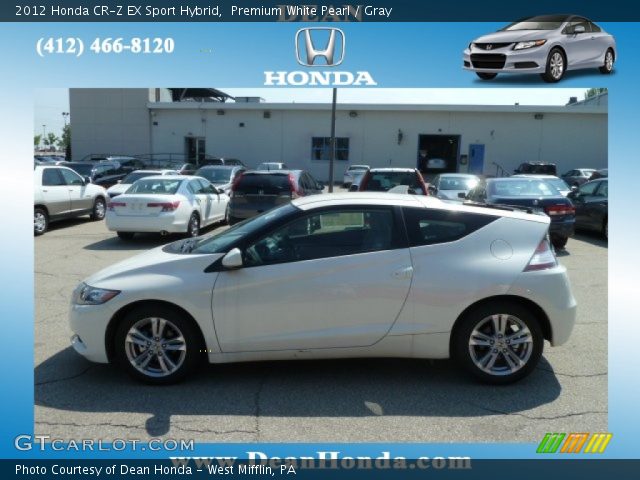 2012 Honda CR-Z EX Sport Hybrid in Premium White Pearl