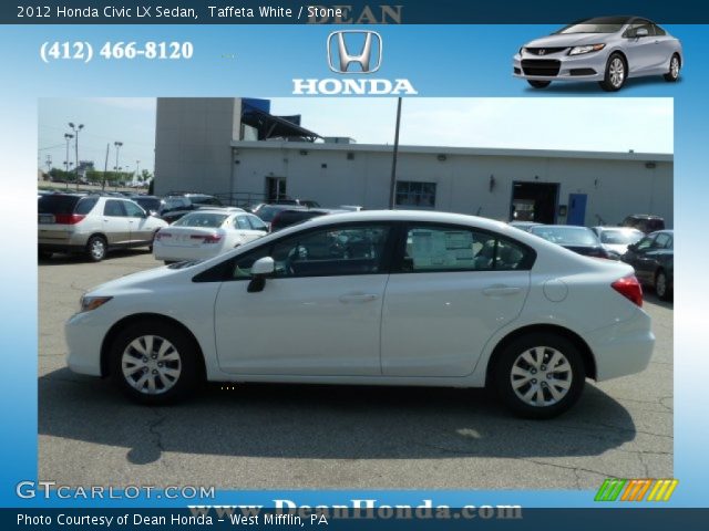2012 Honda Civic LX Sedan in Taffeta White
