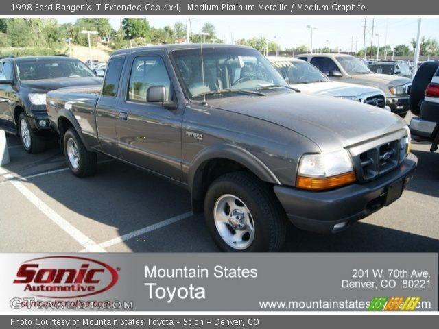 1998 Ford Ranger XLT Extended Cab 4x4 in Medium Platinum Metallic
