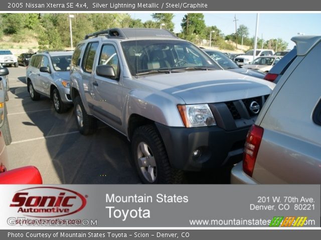 2005 Nissan Xterra SE 4x4 in Silver Lightning Metallic