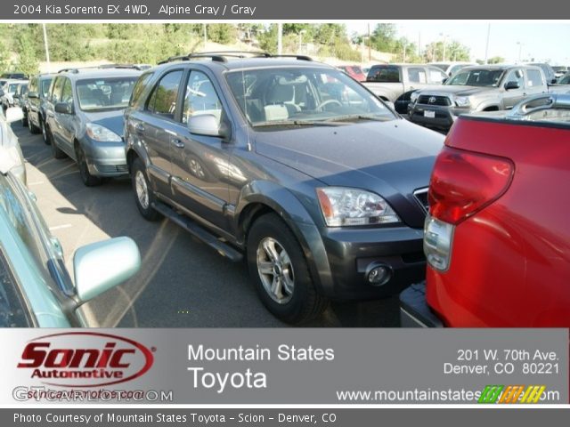 2004 Kia Sorento EX 4WD in Alpine Gray