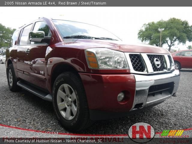2005 Nissan Armada LE 4x4 in Red Brawn