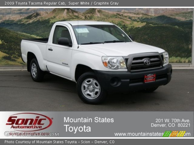 2009 Toyota Tacoma Regular Cab in Super White