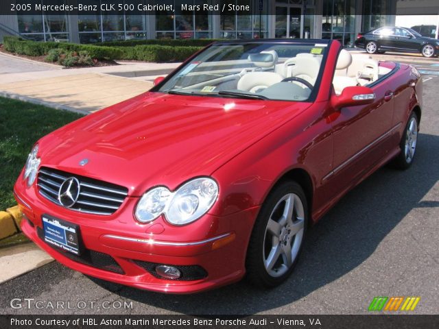 2005 Mercedes-Benz CLK 500 Cabriolet in Mars Red