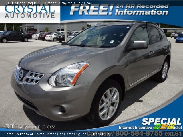 2011 Nissan Rogue SL in Gotham Gray Metallic