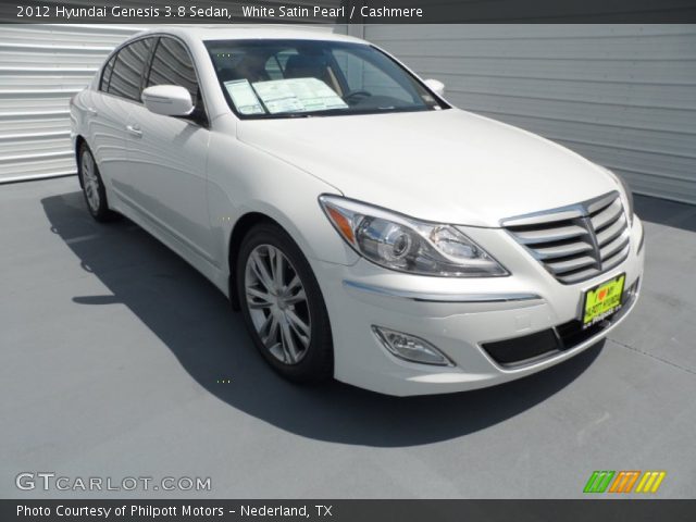 2012 Hyundai Genesis 3.8 Sedan in White Satin Pearl