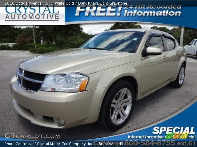 2010 Dodge Avenger R/T in White Gold
