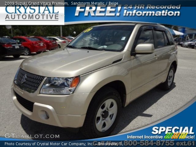 2009 Suzuki Grand Vitara Premium in Sandstorm Metallic