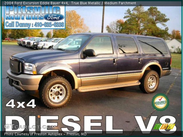 2004 Ford Excursion Eddie Bauer 4x4 in True Blue Metallic