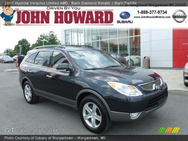 2008 Hyundai Veracruz Limited AWD in Black Diamond Metallic