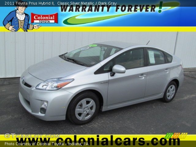 2011 Toyota Prius Hybrid II in Classic Silver Metallic