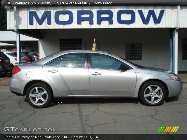 2008 Pontiac G6 V6 Sedan in Liquid Silver Metallic