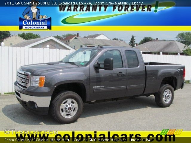 2011 GMC Sierra 2500HD SLE Extended Cab 4x4 in Storm Gray Metallic