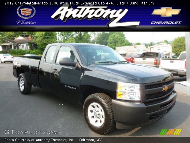 2012 Chevrolet Silverado 1500 Work Truck Extended Cab 4x4 in Black