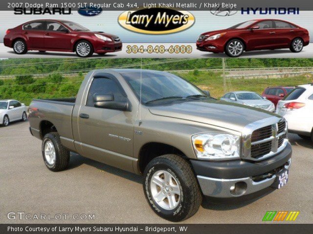 2007 Dodge Ram 1500 SLT Regular Cab 4x4 in Light Khaki Metallic