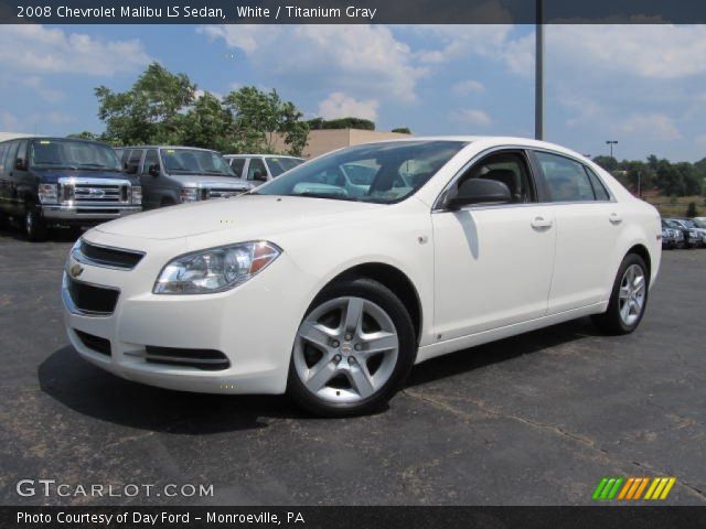 2008 Chevrolet Malibu LS Sedan in White
