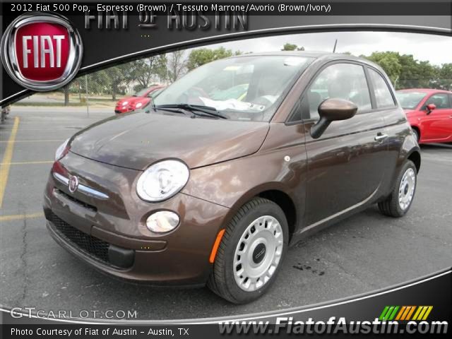 2012 Fiat 500 Pop in Espresso (Brown)