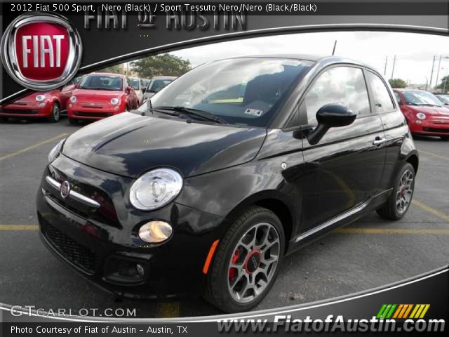 2012 Fiat 500 Sport in Nero (Black)