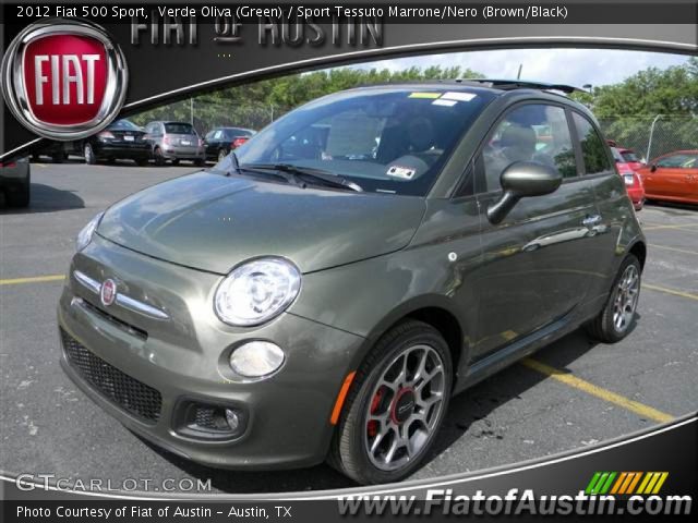 2012 Fiat 500 Sport in Verde Oliva (Green)