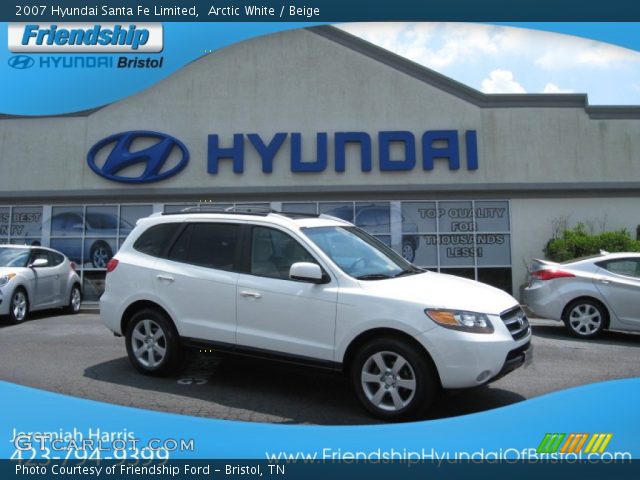 2007 Hyundai Santa Fe Limited in Arctic White