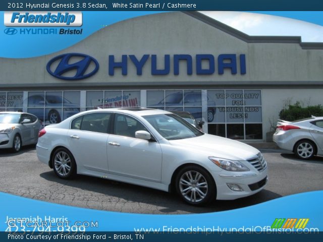 2012 Hyundai Genesis 3.8 Sedan in White Satin Pearl