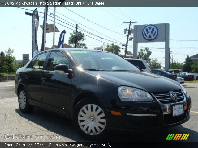 2009 Volkswagen Jetta S Sedan in Black Uni