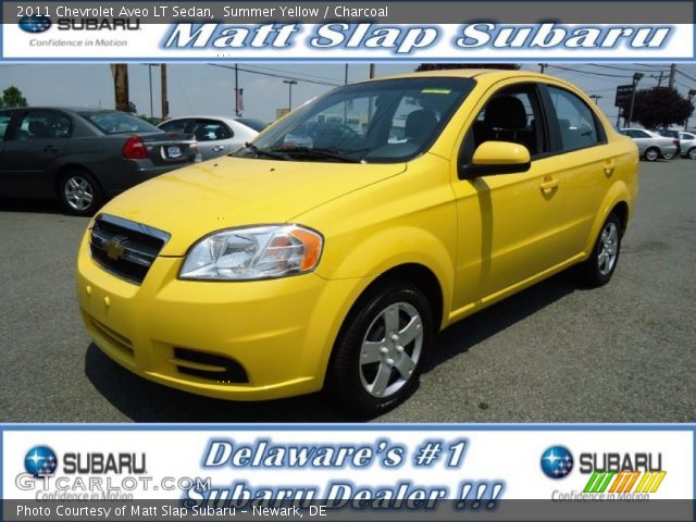 2011 Chevrolet Aveo LT Sedan in Summer Yellow