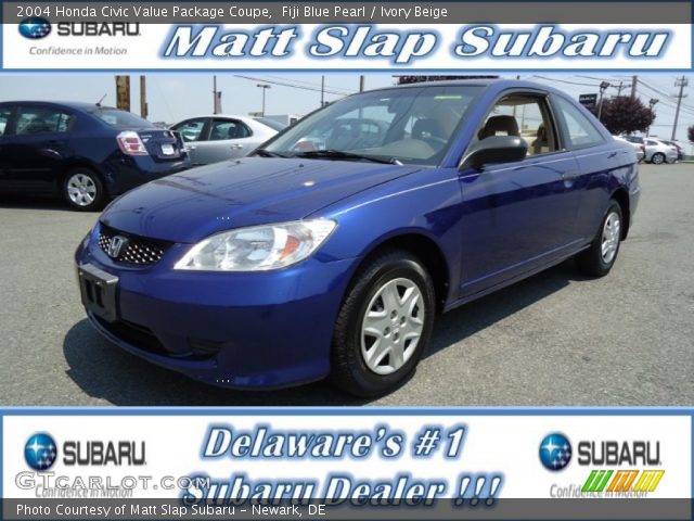 2004 Honda Civic Value Package Coupe in Fiji Blue Pearl