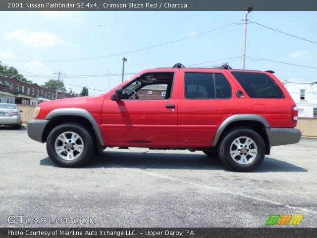 2001 Nissan Pathfinder SE 4x4 in Crimson Blaze Red