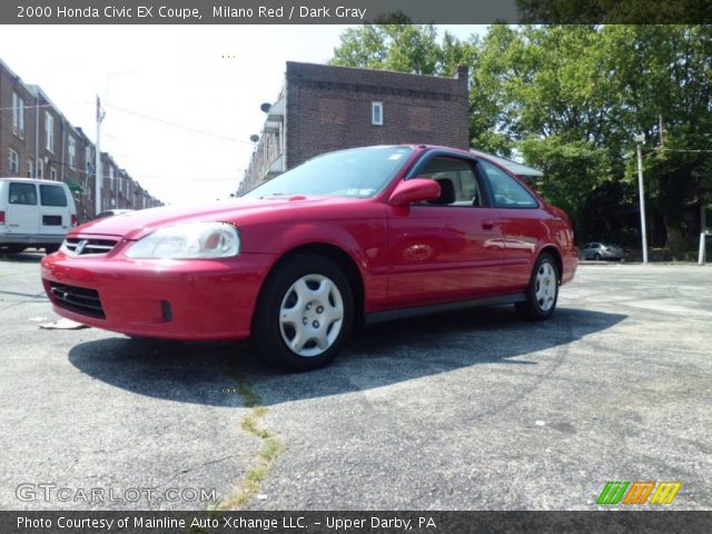 2000 Honda Civic EX Coupe in Milano Red