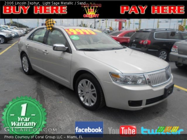2006 Lincoln Zephyr  in Light Sage Metallic