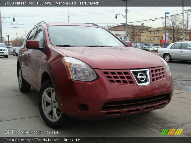 2008 Nissan Rogue SL AWD in Venom Red Pearl