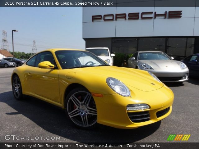 2010 Porsche 911 Carrera 4S Coupe in Speed Yellow