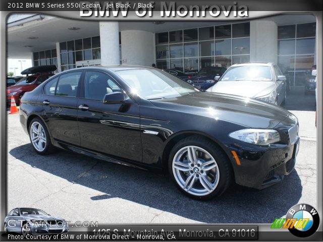 2012 BMW 5 Series 550i Sedan in Jet Black
