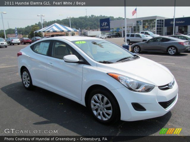2011 Hyundai Elantra GLS in Pearl White
