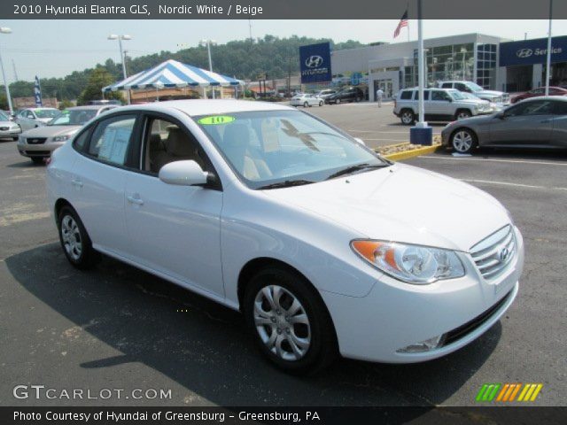2010 Hyundai Elantra GLS in Nordic White