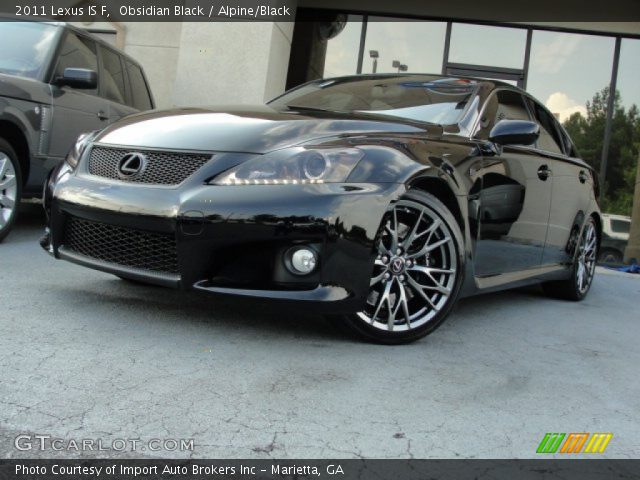 2011 Lexus IS F in Obsidian Black