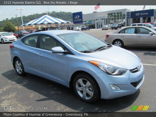 2013 Hyundai Elantra GLS in Blue Sky Metallic