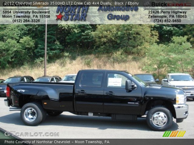 2012 Chevrolet Silverado 3500HD LTZ Crew Cab 4x4 Dually in Black