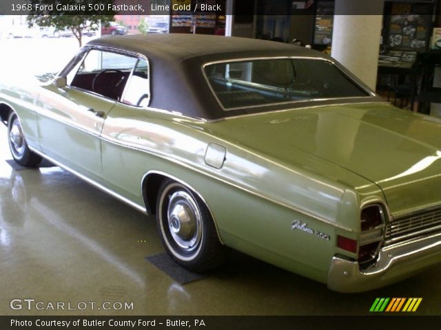 Lime Gold 1968 Ford Galaxie 500 Fastback Black Interior