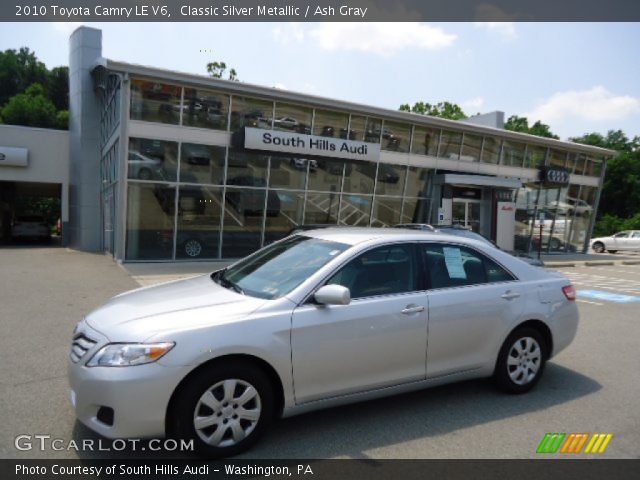 2010 Toyota Camry LE V6 in Classic Silver Metallic