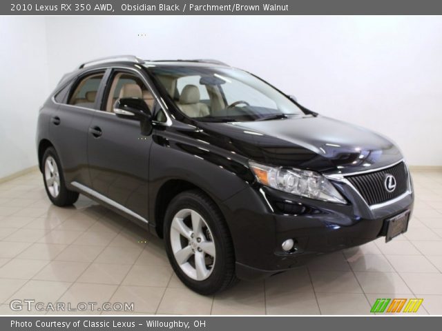 2010 Lexus RX 350 AWD in Obsidian Black